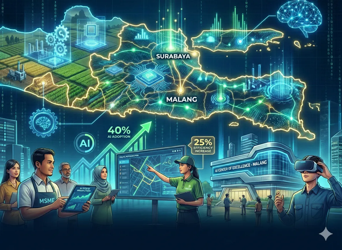 Akselerasi Ekonomi Digital: AI sebagai Motor Baru Pertumbuhan Jawa Timur 2026