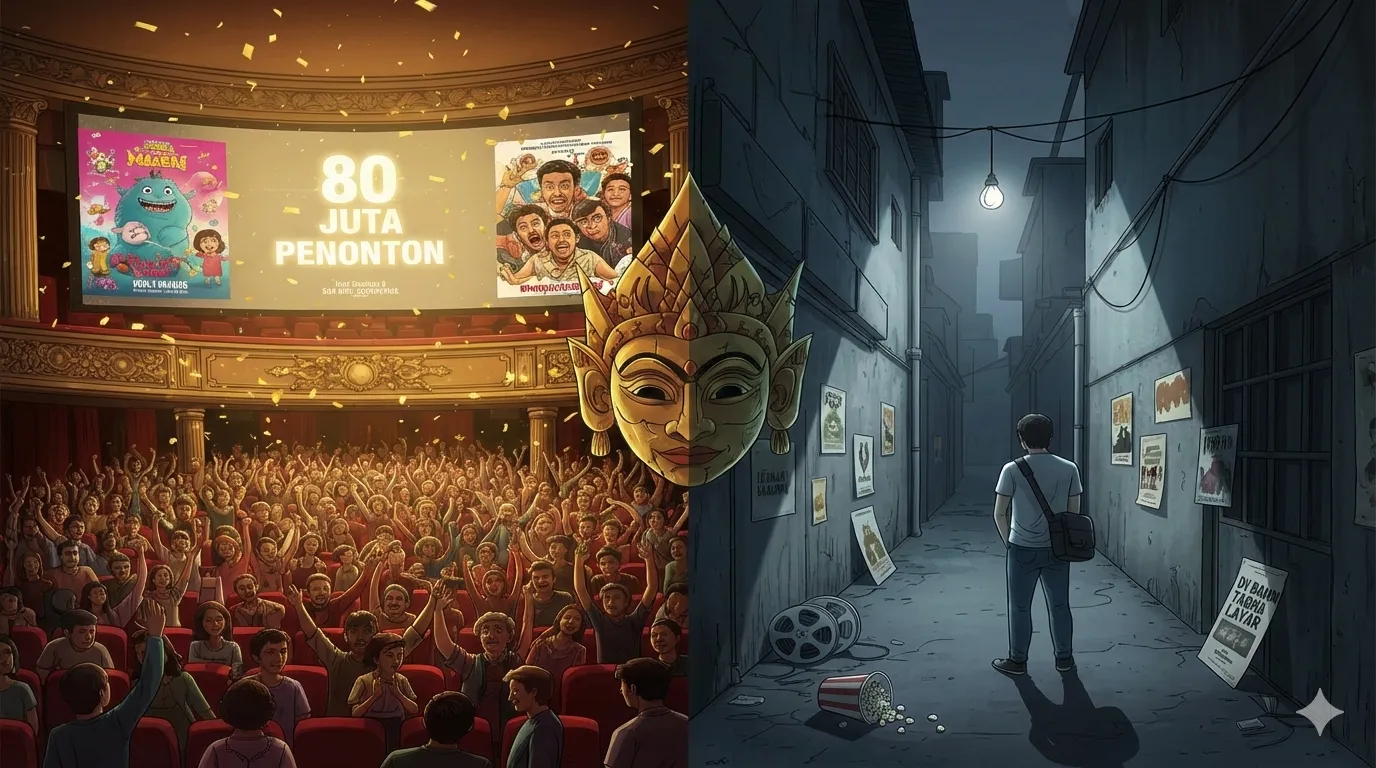 80 Juta Penonton Film Indonesia 2025: Euforia Box Office atau Sinyal Ketimpangan Industri?