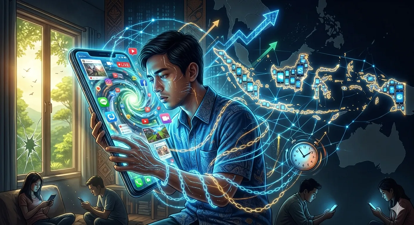 Indonesia Puncaki Asia Tenggara dalam Krisis Kecanduan Digital 2026