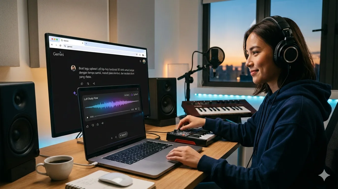 Model AI Lyria 3 Resmi di Gemini, Bisa Bikin Lagu 30 Detik Bermodal Prompt Teks