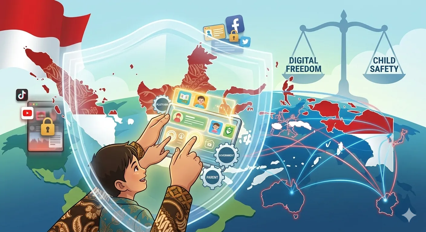 Aturan Proteksi Anak di Medsos Ala Indonesia Kini Jadi Tren Dunia