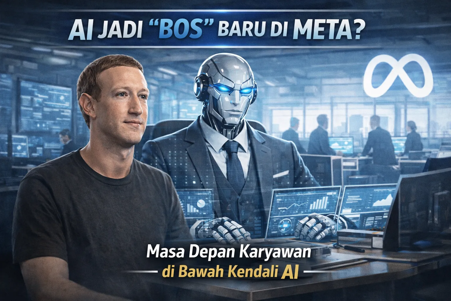 Zuckerberg Siapkan AI Jadi “Bos” Baru untuk Ribuan Karyawan Meta