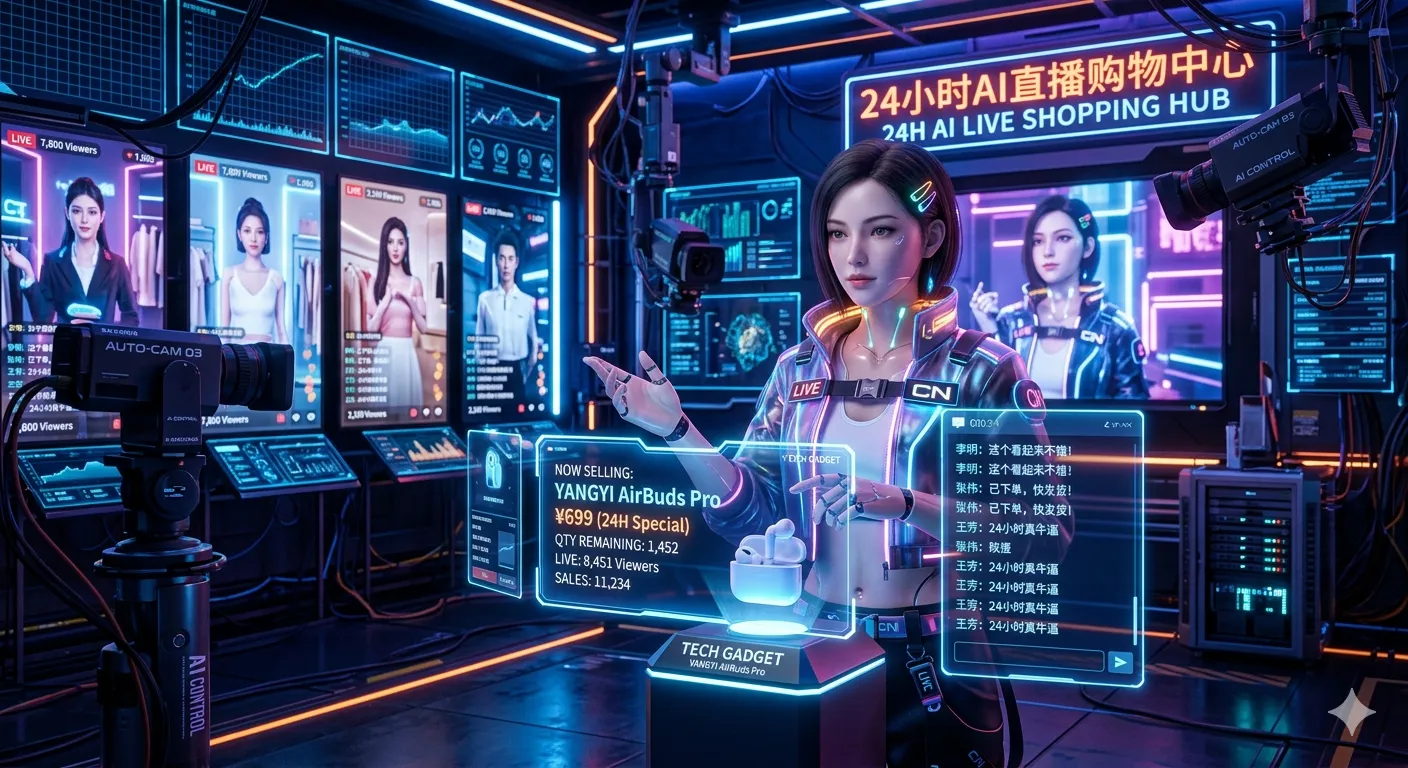 Fenomena Baru di China: Live Shopping 24 Jam Nonstop Tanpa Host Manusia