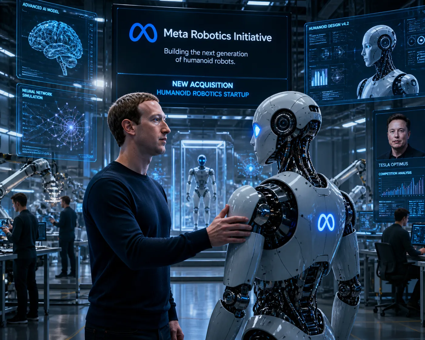 Meta Akuisisi Startup Robot Humanoid, Zuckerberg Siap Tantang Dominasi Elon Musk