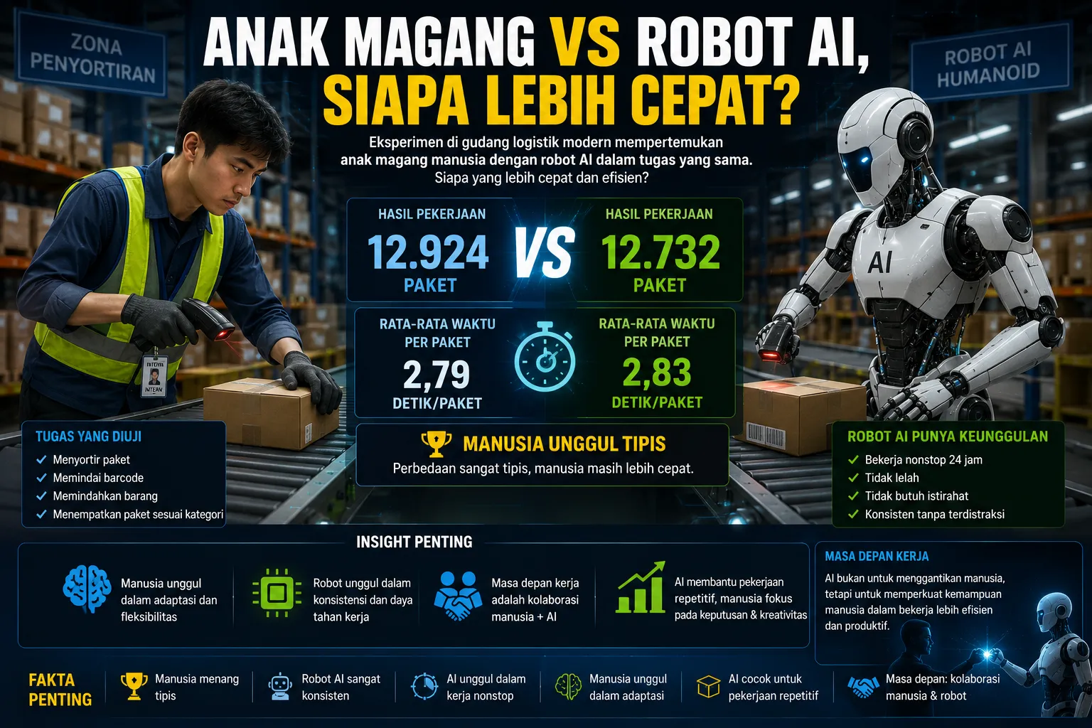 Anak Magang vs Robot AI, Siapa Lebih Cepat?