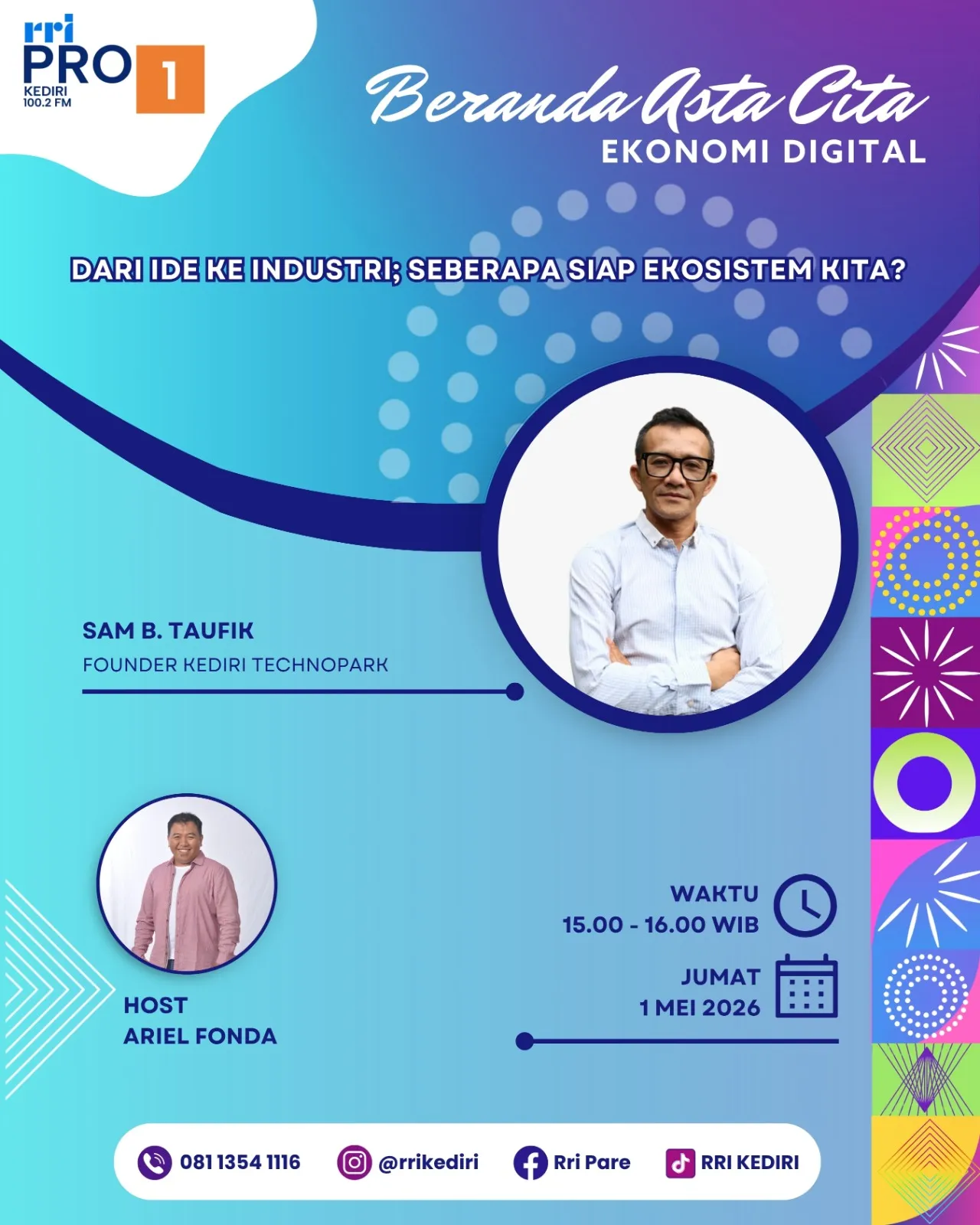 Poster Beranda Asta Cita Ekonomi Digital Dari Ide ke Industri; Seberapa Siap Ekosistem Kita?