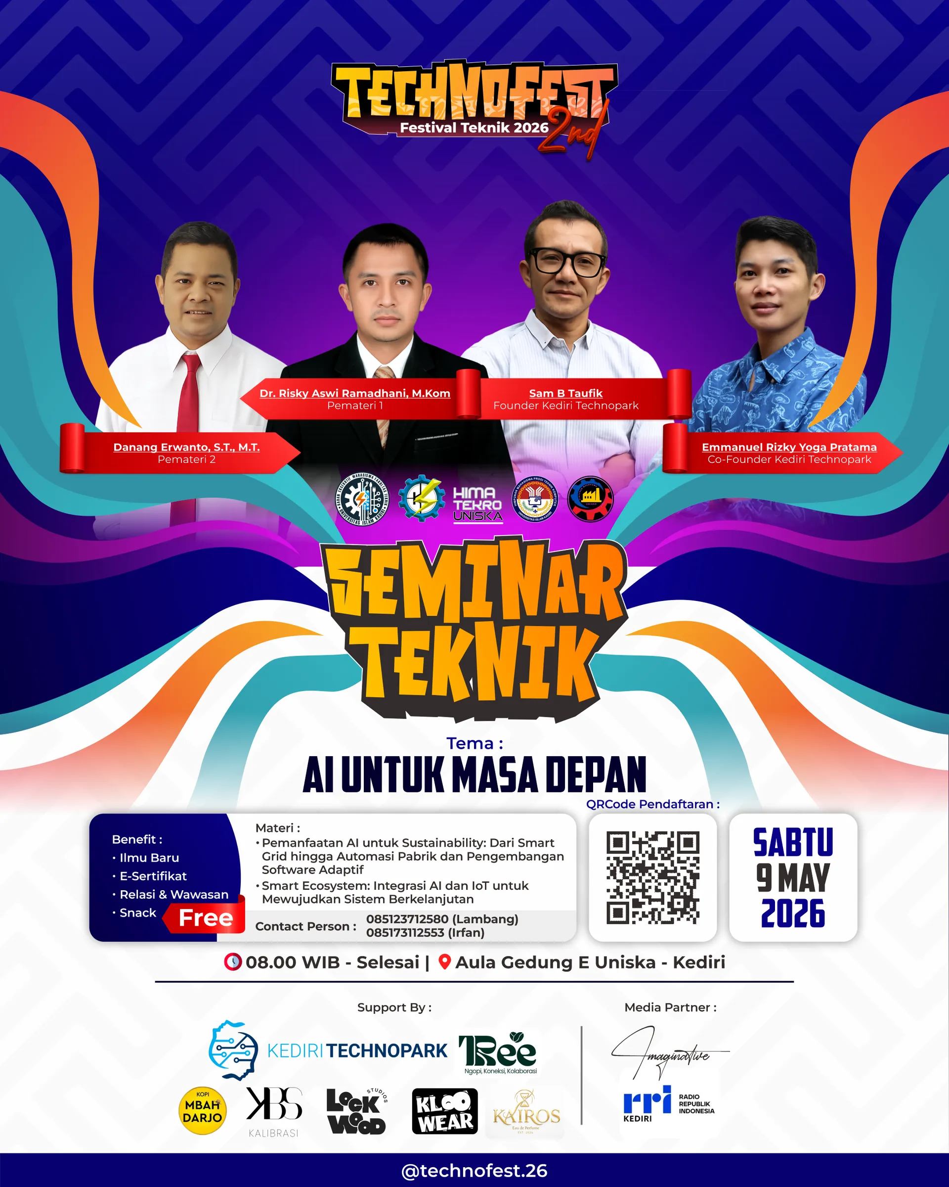 Poster TechnoFest 2nd Seminar Teknik 2026