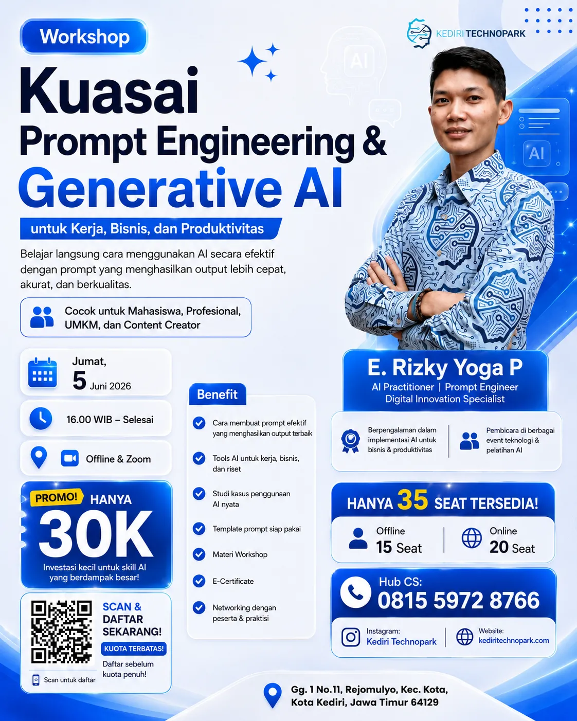 Poster Workshop Prompt Engineering & Generative AI