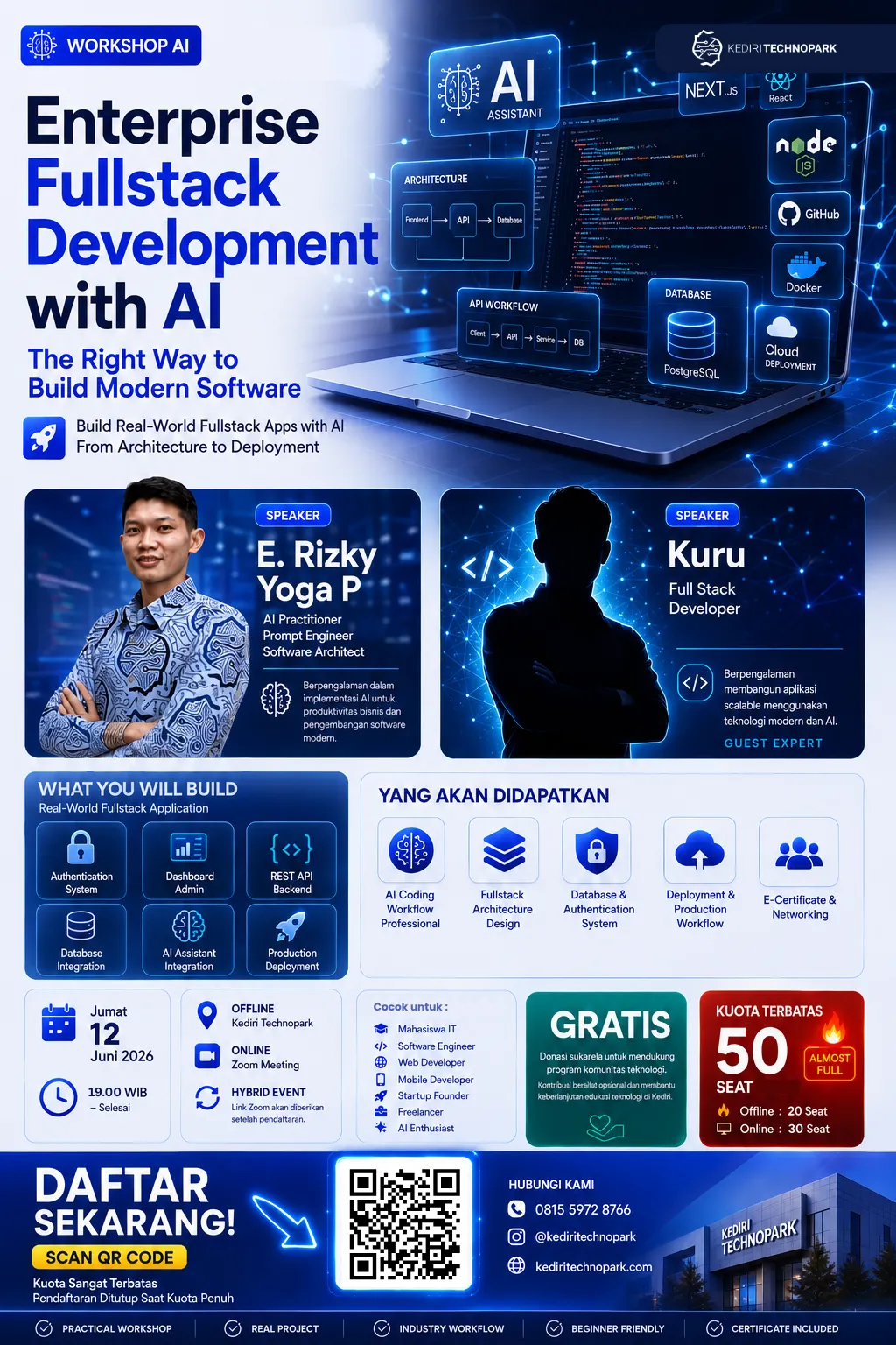 Poster Enterprise Fullstack Development with AI